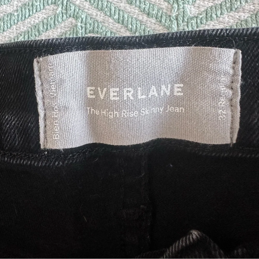 Everlane Black High Rise Skinny Jeans - Picture 6 of 8
